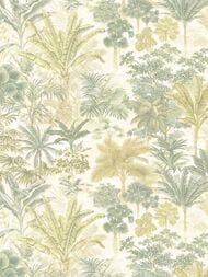 Обои виниловые на флизелине Kerama Marazzi Оазис мотив (1,06х10,05) зеленые KM6204 (рул.)