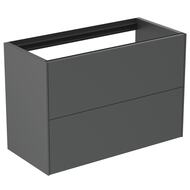 Тумба под раковину Ideal Standard CONCA (800x373x540) 2 ящика, антрацит матовый лак T4352Y2