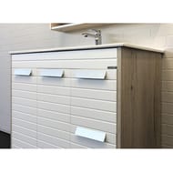 Тумба COMFORTY Клеон-90Н (755х870х465) напольная,с раковиной, дуб дымчатый 00-00004757