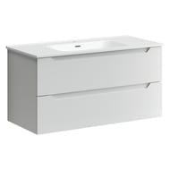 Тумба под раковину SANCOS Norma 2.0 (990x450x500) подвесная, два ящика, белый NR2.0100W