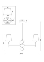 ������ Freya Soho (����) FR2028PL-03N, IP20,������