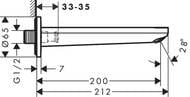 ����� ��� ����� Hansgrohe Rebris E 72431670, ������� ������