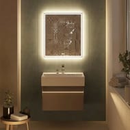 Тумба под раковину KERAMA MARAZZI TECNOLOGICA Logica подвесная с ящиками, 670х460х403, песчаный LOG.70.2\SAN