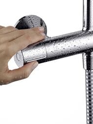 Душевая система Hansgrohe Vernis Blend 26276000 1jet термостат, верхний и ручной душ, хром — изображение 3