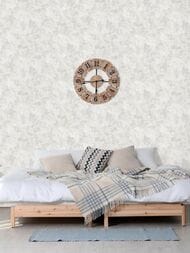Обои виниловые на флизелине Grandeco Anastasia A55301 (1,06х10,05) штукатурка, серые (рул.)