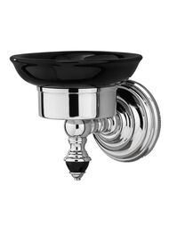 Мыльница DEVON&DEVON Black Diamond BLKD501CRNE керамика, черный + хром