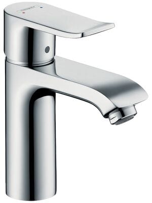 Смеситель Hansgrohe Metris 31084000 для умывальника с фиксированным изливом, без донного клапана