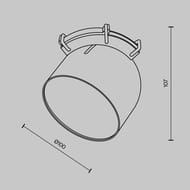 ��������� ���������� Maytoni Cup (���) TR124B-12W4K-B Parity 4000K 12�� 120� ������, IP20