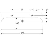 �������� Geberit Smyle Square (1200�480�165) ���������, 2 ���.��� ��������� � ������� 500.253.01.1