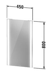 ������� Duravit XViu 450�800 � ����������, ��������� �����������, ������, ������� XV70300B1B1