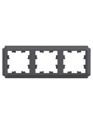 Рамка Systeme Electric ATLASDESIGN ANTIQUE 3 поста базальт ATN101403
