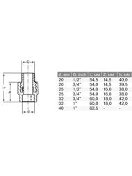 �����, ��������������� � �������, 40�1"�, ��� ���������������� ����, PRO AQUA PA23020