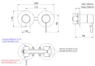 Смеситель для душа Remer Metrica MC92ZP, хром