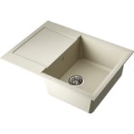 Мойка Omoikiri SAKAIME 68-BE (680х500х230) врезная, тетогранит, цвет-ваниль 4993109