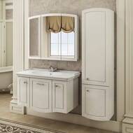 Шкаф-колонна COMFORTY Палини-42 (420х1660х320) подвесной, белый глянец 00004148012