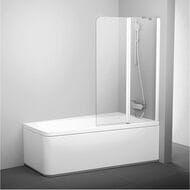 Шторка на ванну RAVAK 10CVS2-100 R (990х1500) правая, профиль белый, стекло Transparent