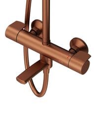 Душевая система AM.PM X-Joy F0785A544 см-ль для ванны/душа термостат верх./ручной душ, роз. золото
