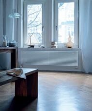 Радиатор Zehnder Charleston Turned 302х1500х100 1032Вт, шеститрубчатый, белый,нижнее подкл,Т3150/6