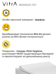 ��������:����������� Vitra+������ Sento Rim-E�+������� � �����������,��� ������� ����� 9830B003-7211
