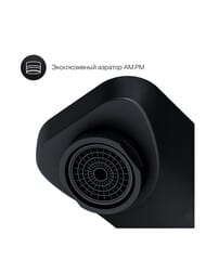 Смеситель AM.PM X-Joy для умывальника, монтируемый в стену, черный  F85A72622