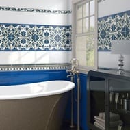 Бордюр KERAMA MARAZZI Карандаш (15х200) синий матовый 135 (шт.)