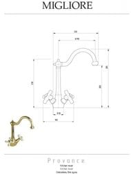 ��������� ��� ����� Migliore Cucina PROVANCE �������������, ����� �����/���� ML.CUC-8851.CR