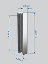 Душевая дверь ABBER Komfort AG90120 (1200х2000) раздвижная, стекло 8мм прозрачное/хром — изображение 8