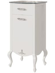 Комод Caprigo Бурже bianco antico 486х1000х421 левый 11065L-011 крышка - стекло