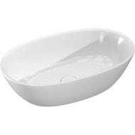 Раковина SALINI Sofia S-Stone (560х335х150) накладная, матовая, белая 1101206SM