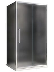 Душевой уголок ABBER Schwarzer Diamant AG30160MH-S85M (1600х850х1950) стекло 6мм матовое/хром — миниатюра 1