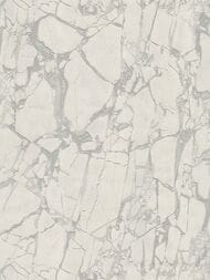 Обои виниловые на флизилине Decori & Decori Carrara3 Leonardo (1,06х10,05) мрамор, белые 84607(рул)