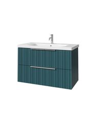 Тумба под раковину Caprigo RAIN 90 (870х446х550) подвесная, 2 ящика, цвет Море 36513-SF013