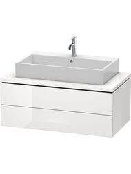 Тумба под раковину для столешницы Duravit L-Cube 1020х400х547 2 ящика, белый глянец LC581902222 — миниатюра 1
