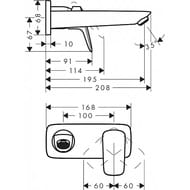 ��������� Hansgrohe Logis ��� ����������� ������������, �������������, ������ ���. 71220670