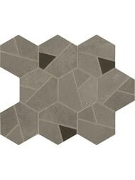 Мозаика Atlas Concorde Boost Pro Taupe Mosaico Hex Coffee (250х285) серая, A0QP (кв.м.)