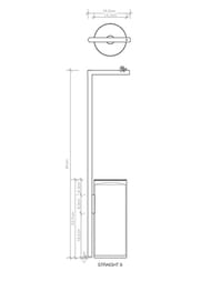 Стойка с ершиком и бумагодержателем Decor Walther STRAIGHT 8 хром 0508100