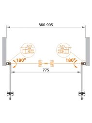 ������� ����� CEZARES ECO (880-905�1900) B-2-90-P-Cr ������ �������, ������� ����
