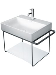 Полка стеклянная для консоли Duravit DuraSquare 570х310 белая 0099688300