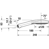 ����� ��� ���� Duravit UV0650017010 3 ������, ������ 14 �/���., ����/�����