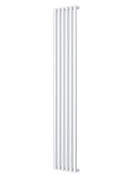Дизайн-радиатор STOUT Tube Round 6 секц. ниж.прав.подкл R40 1-1750-6 RT белый
