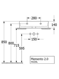 �������� Villeroy & Boch Memento 2.0 4A226LR7 (600�420�135) ��� ��������,������ �������