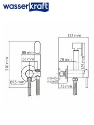 ��������� ������������ WasserKRAFT A70138 �������������, � ������������� �����, ����: ����
