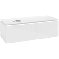 Тумба под умывальник Villeroy & Boch LEGATO (1200х380х500) подвесная, 2 ящика, белый B57900DH