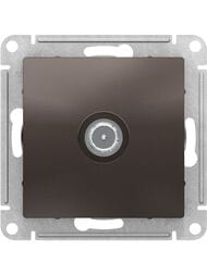 Розетка Systeme Electric ATLASDESIGN TV оконечная 1DB механизм мокко ATN000691