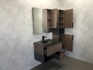 Тумба COMFORTY Франкфурт-75 (750х560х465) подвесная, с раков., дуб шоколадно-коричневый 00-00000889