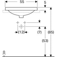 �������� Geberit VariForm (550�450) ������������, � ���. ��� ���������, � ��������� 500.720.01.2