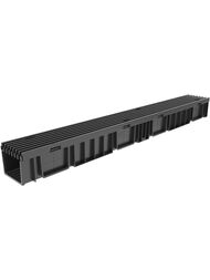 Лоток пластиковый DN 100 Gidrolica Light с решеткой пластиковой (1000х116х96) (комплект)  0807