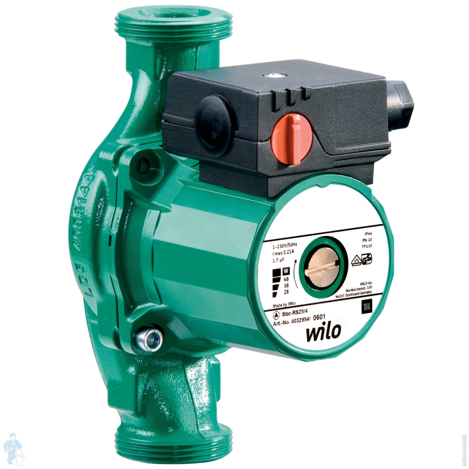 Насос циркуляционный WILO STAR-RS30/8 с гайками 4182642 | Афоня.рф ...