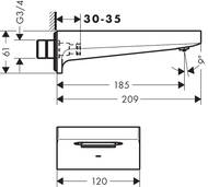 ����� �� ����� Hansgrohe Metropol 32543700 ����� �������