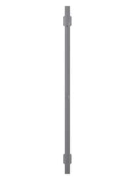 GROTA CORSA Дизайн радиатор 30x900 водяной, нижнее подкл., 1/2", полиров. нерж. сталь, с крючками